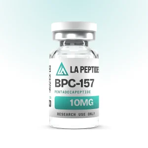 BPC-157 10mg peptide vial from LA Peptides