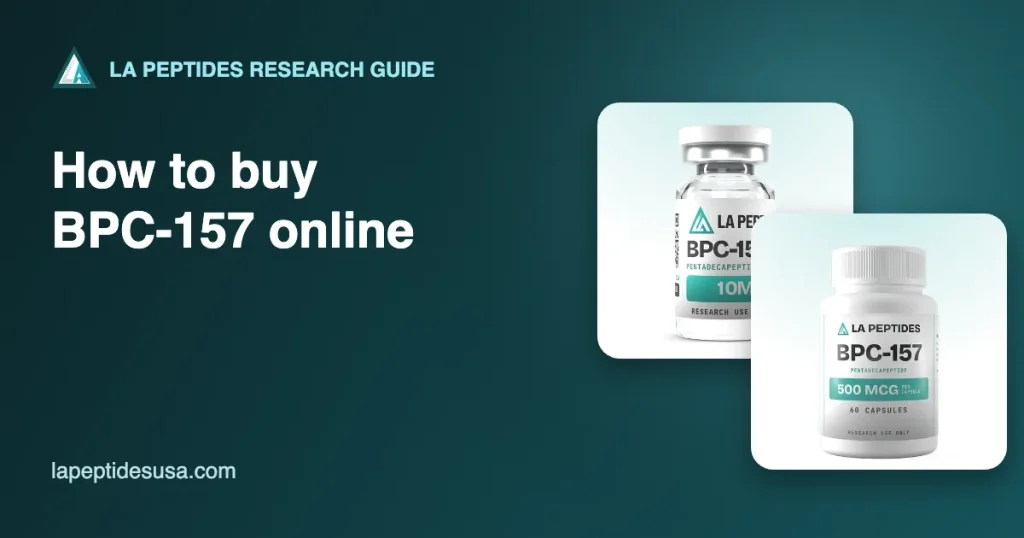 Buy BPC-157 guide: BPC-157 vial and capsules from LA Peptides