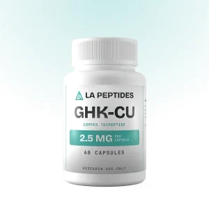 GHK-Cu capsules bottle from LA Peptides