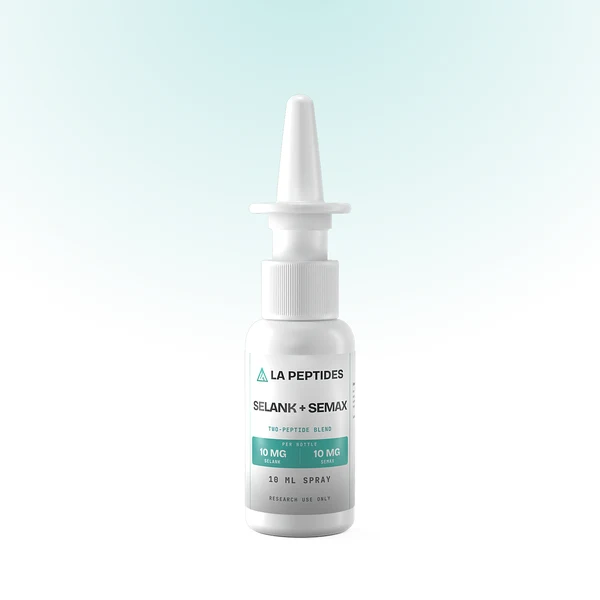 Selank/Semax Nasal Spray 1 Selank Semax spray bottle from LA Peptides