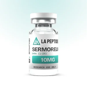Sermorelin vial from LA Peptides