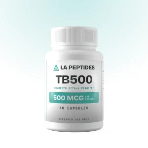 TB-500 capsules bottle from LA Peptides