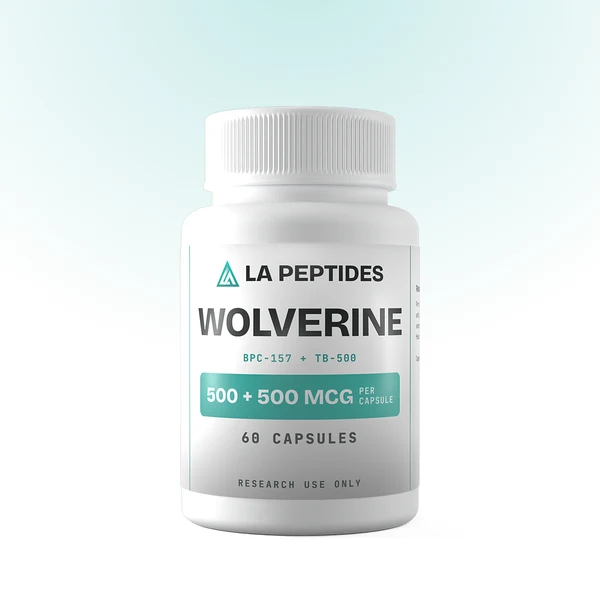 Hidden Hills Bundle 2 Wolverine capsules bottle from LA Peptides